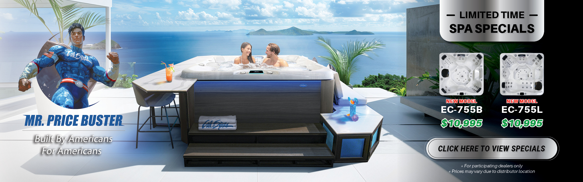 Calspas hot tub being used in a family setting - Tempe