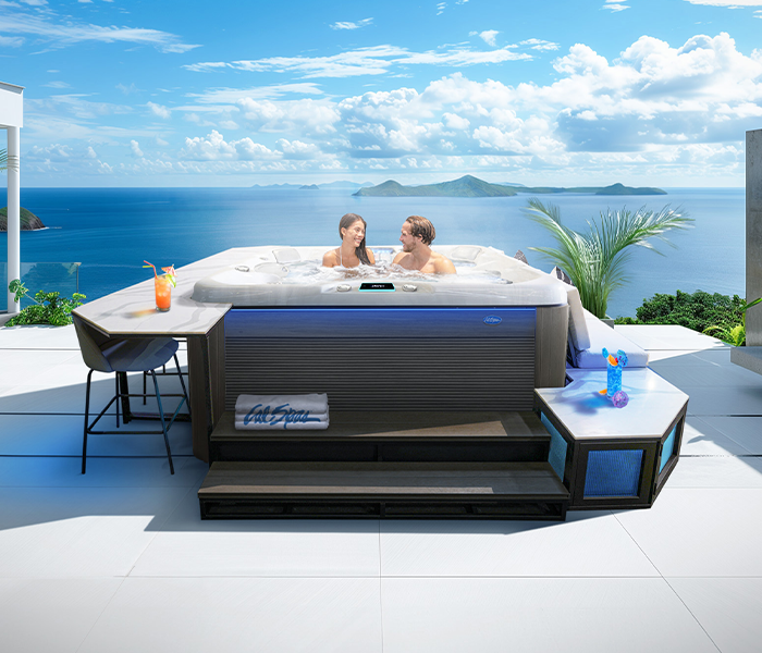 Calspas hot tub being used in a family setting - Tempe